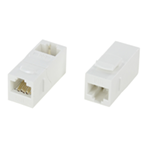 LANケーブル延長 シールド無 CAT6A/CAT6　パネルマウント　アングルタイプ　JJアダプタ（中継用ジャック）