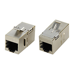 パネルマウント JJアダプタ（中継用ジャック）・STP・CAT6A/CAT6