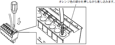 ［図］電源コネクタの結線方法