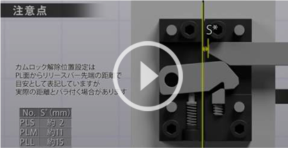 動画：パーティングロックセット(PLS/PLM/PLL)　注意点