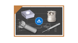 切削工具 2D・3D CADデータ　ダウンロードサービス拡大中