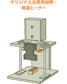 オリジナル治具用加熱・保温ヒーター