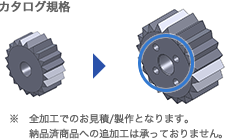 カタログ規格　※全加工でのお見積/製作となります。納品済商品への追加工は承っておりません。